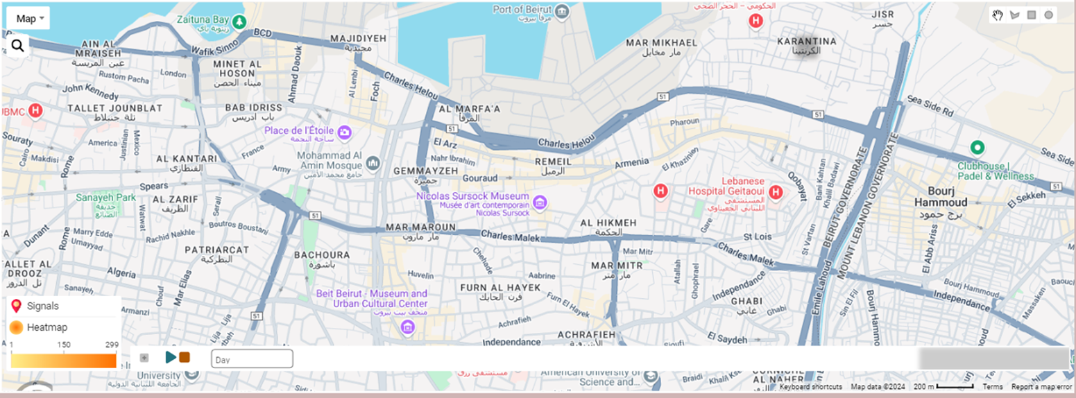 linea de tiempo en tableros de mapas