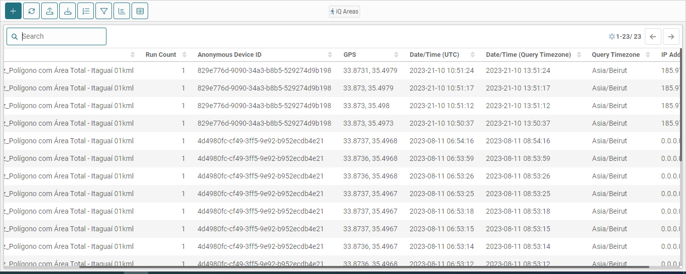 accurate time data collection on AKTEK iO