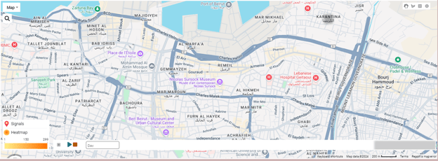 geolocation intelligence maps on AKTEK iO